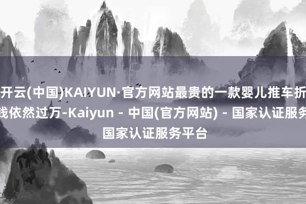 开云(中国)KAIYUN·官方网站最贵的一款婴儿推车折后价钱依然过万-Kaiyun - 中国(官方网站) - 国家认证服务平台