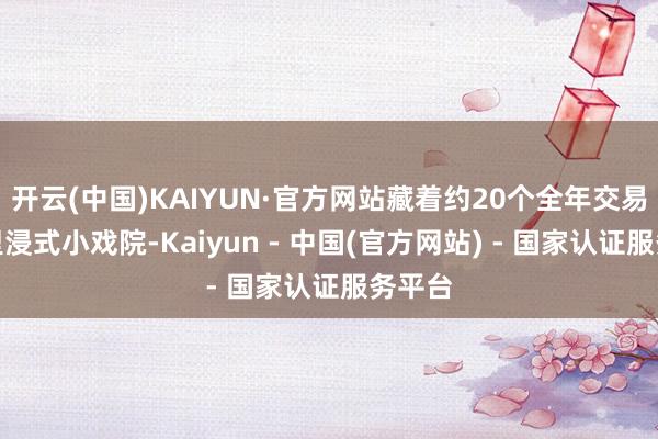 开云(中国)KAIYUN·官方网站藏着约20个全年交易的千里浸式小戏院-Kaiyun - 中国(官方网站) - 国家认证服务平台